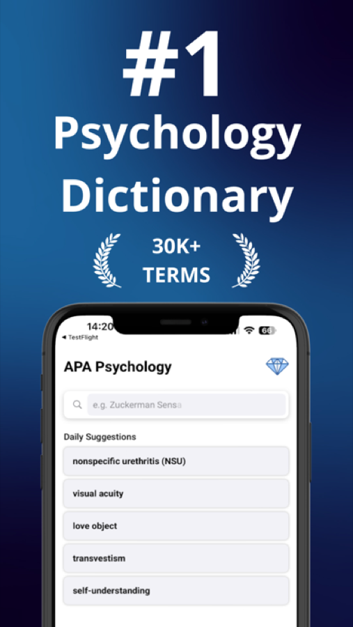APA Psychology Dictionary ekran görüntüsü 1